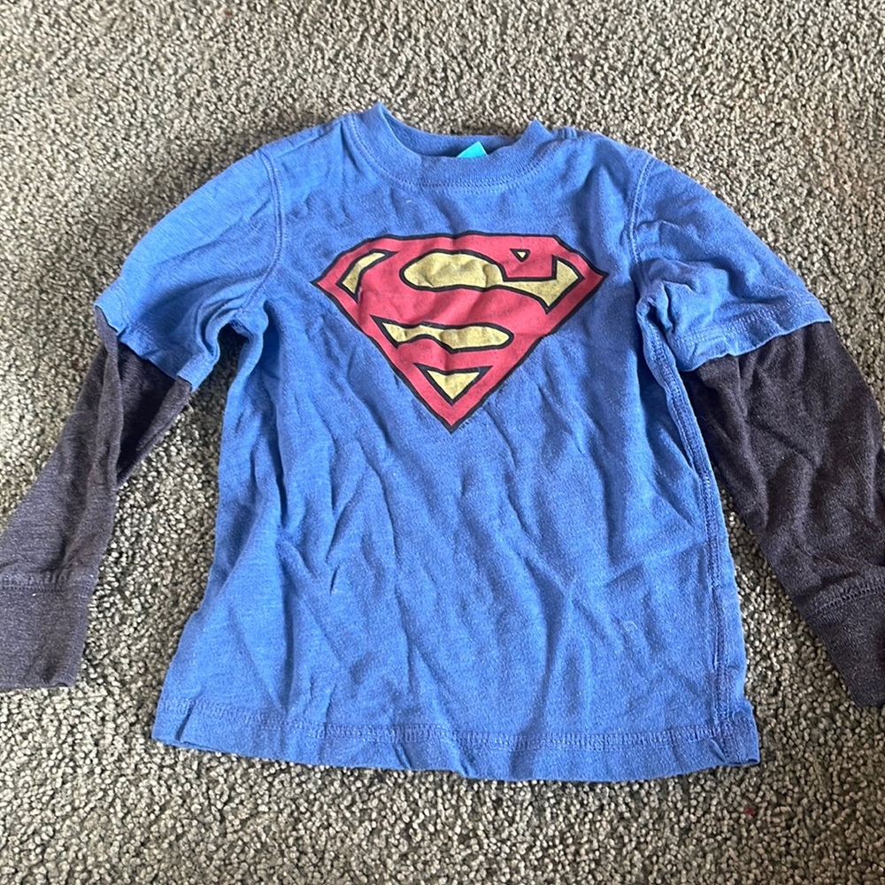 Toddler size 3T long sleeve Superman shirt